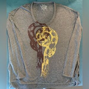 Chaser semi sheer foil snake graphic tee